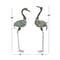 Set of 2 Green Metal Coastal Garden Sculpture, 40", 38"